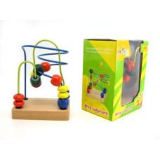 Small Wooden Roller Coaster Maze - Blue Small Wooden Roller Coaster Maze - Blue